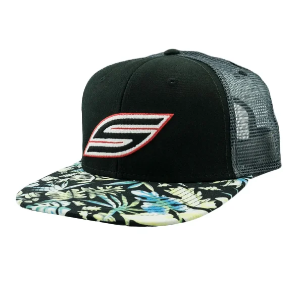 Black Floral Snapback Trucker Cap | Social Paintball black floral snapback trucker 0 1753354070 - EASTCOASTPAINTTBALL
