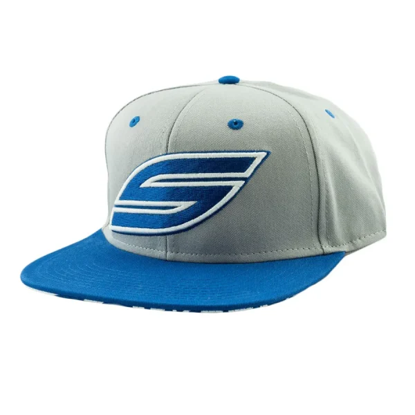 Social Paintball Gray & Royal Blue Snapback Hat - Size S social paintball gray royal bl 0 1753354069 - EASTCOASTPAINTTBALL
