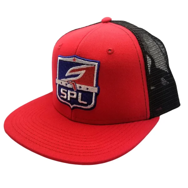 SPL League Shield Snapback Hat | Red & Black Paintball Cap spl league shield snapback hat 0 1753354068 - EASTCOASTPAINTTBALL